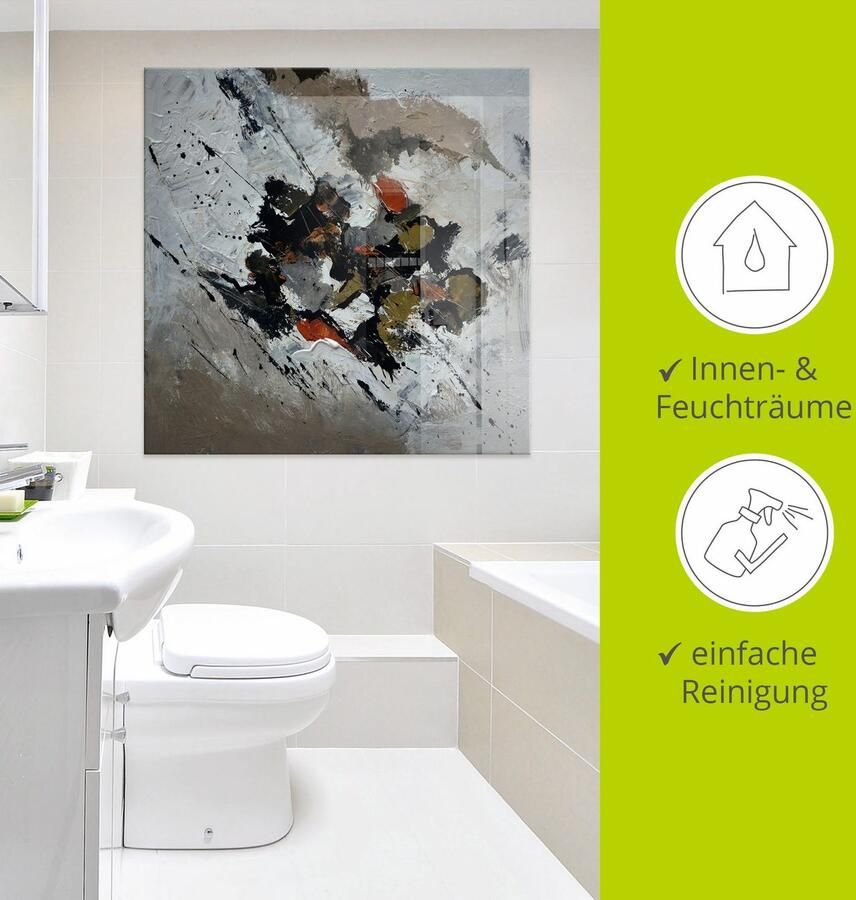 Artland Print op glas Abstract XIII in verschillende maten - Foto 3