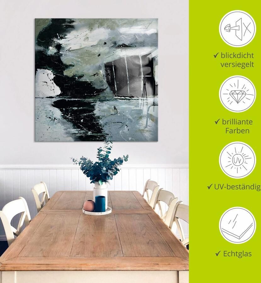 Artland Print op glas Abstract XVI in verschillende maten - Foto 4