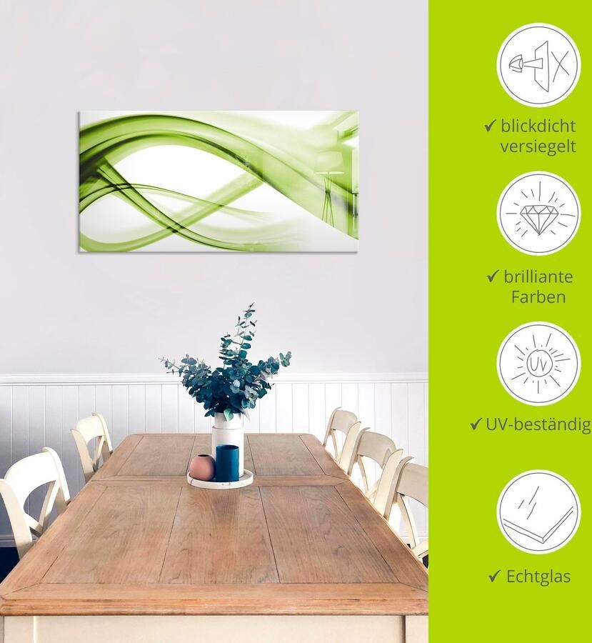 Artland Print op glas Abstracte compositie in verschillende maten - Foto 3