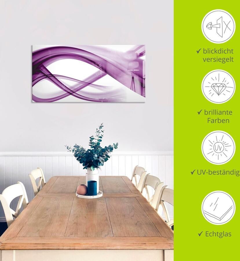 Artland Print op glas Abstracte compositie in verschillende maten - Foto 3