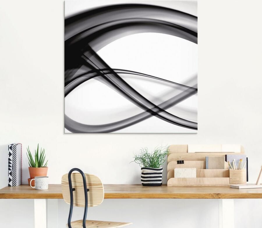 Artland Print op glas Abstracte compositie in verschillende maten - Foto 5