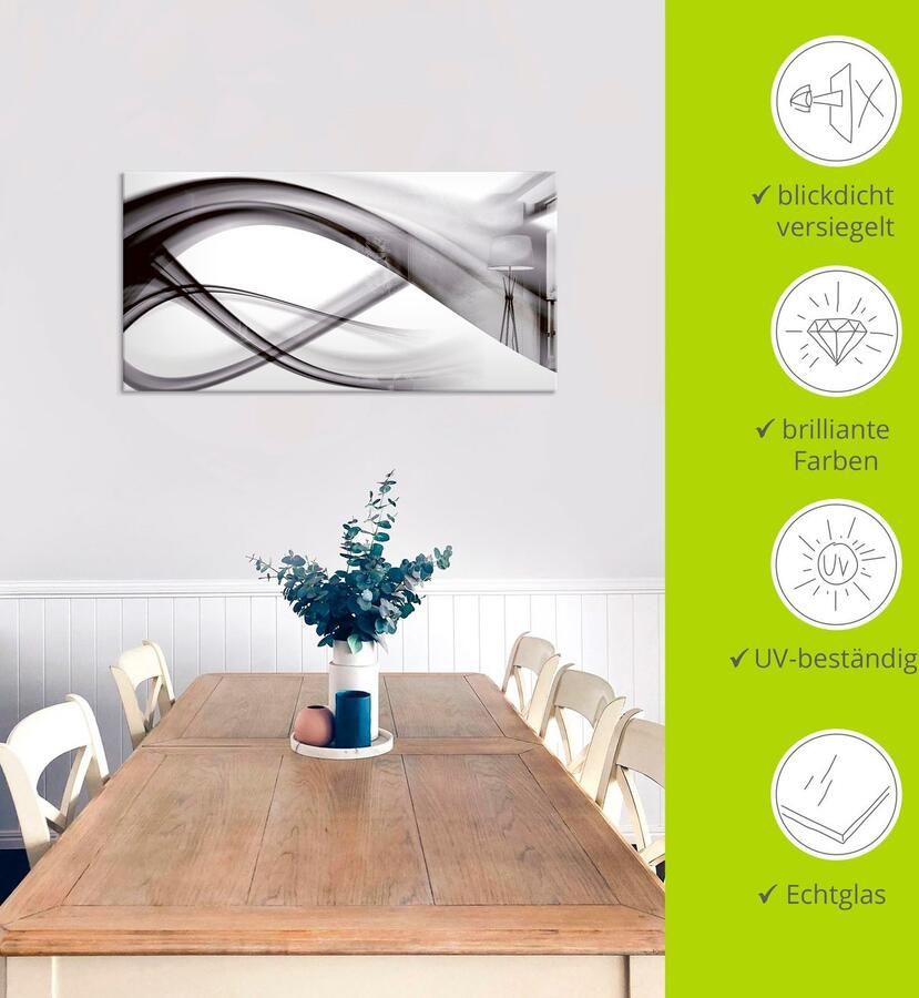 Artland Print op glas Abstracte compositie in verschillende maten - Foto 3