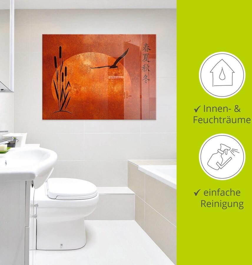 Artland Print op glas Aziatische seizoenen in verschillende maten - Foto 3