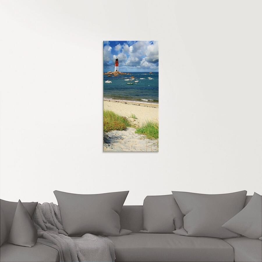 Artland Print op glas Blik door de duinen in verschillende maten - Foto 2