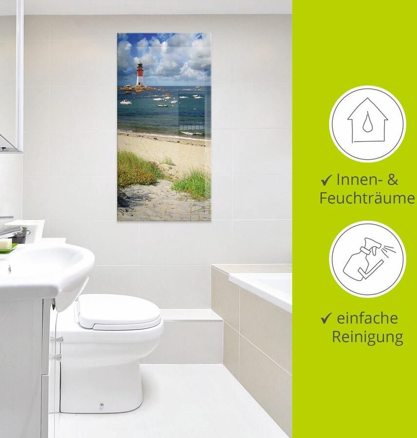 Artland Print op glas Blik door de duinen in verschillende maten - Foto 3