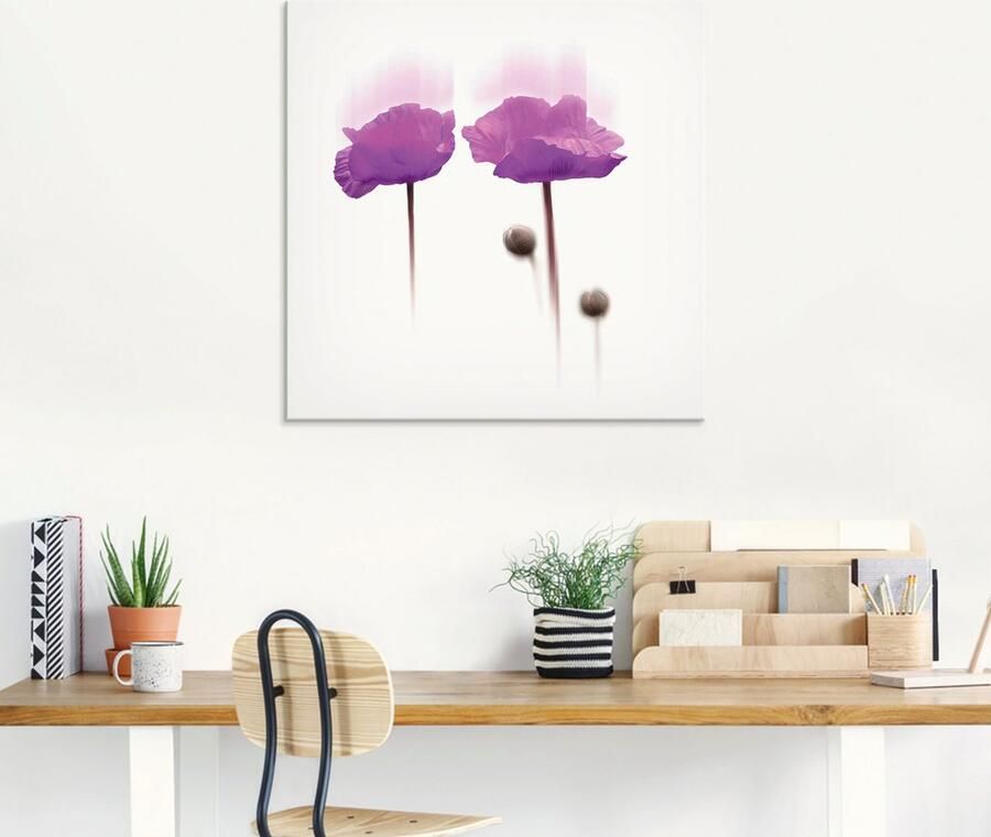 Artland Print op glas Bloem abstract I in verschillende maten - Foto 6