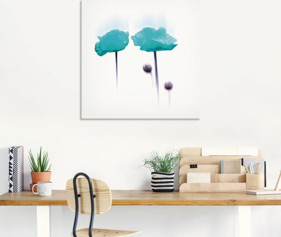 Artland Print op glas Bloem abstract II in verschillende maten - Foto 5