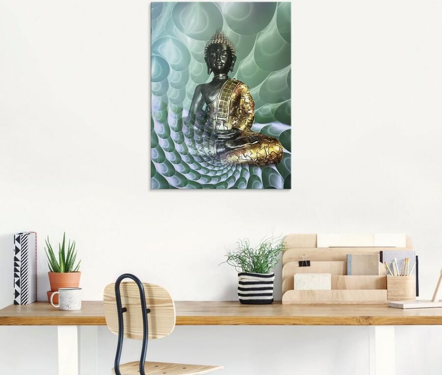 Artland Print op glas Boeddha s droomwereld CB - Foto 6