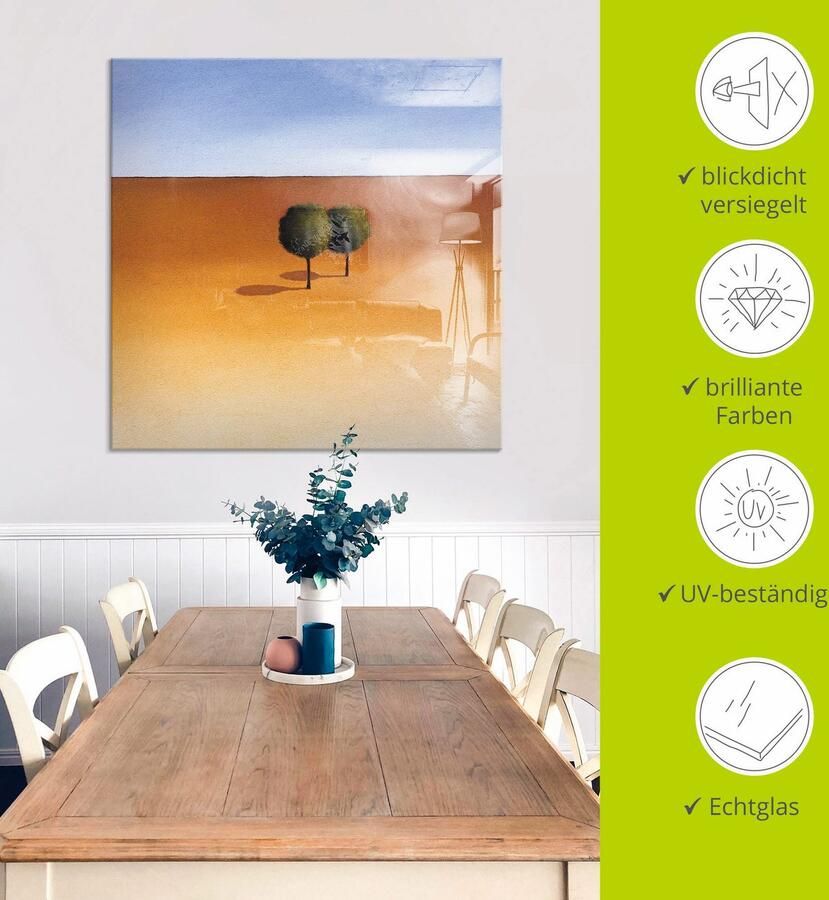 Artland Print op glas Bomen in verschillende maten - Foto 4