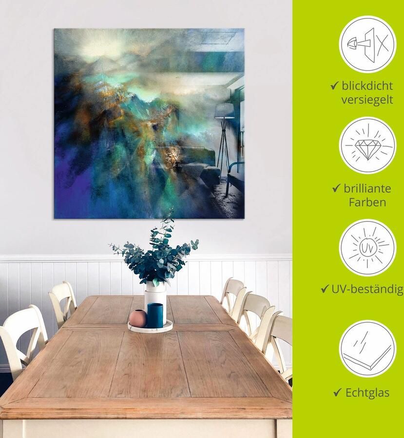 Artland Print op glas Boven alle pieken in verschillende maten - Foto 4