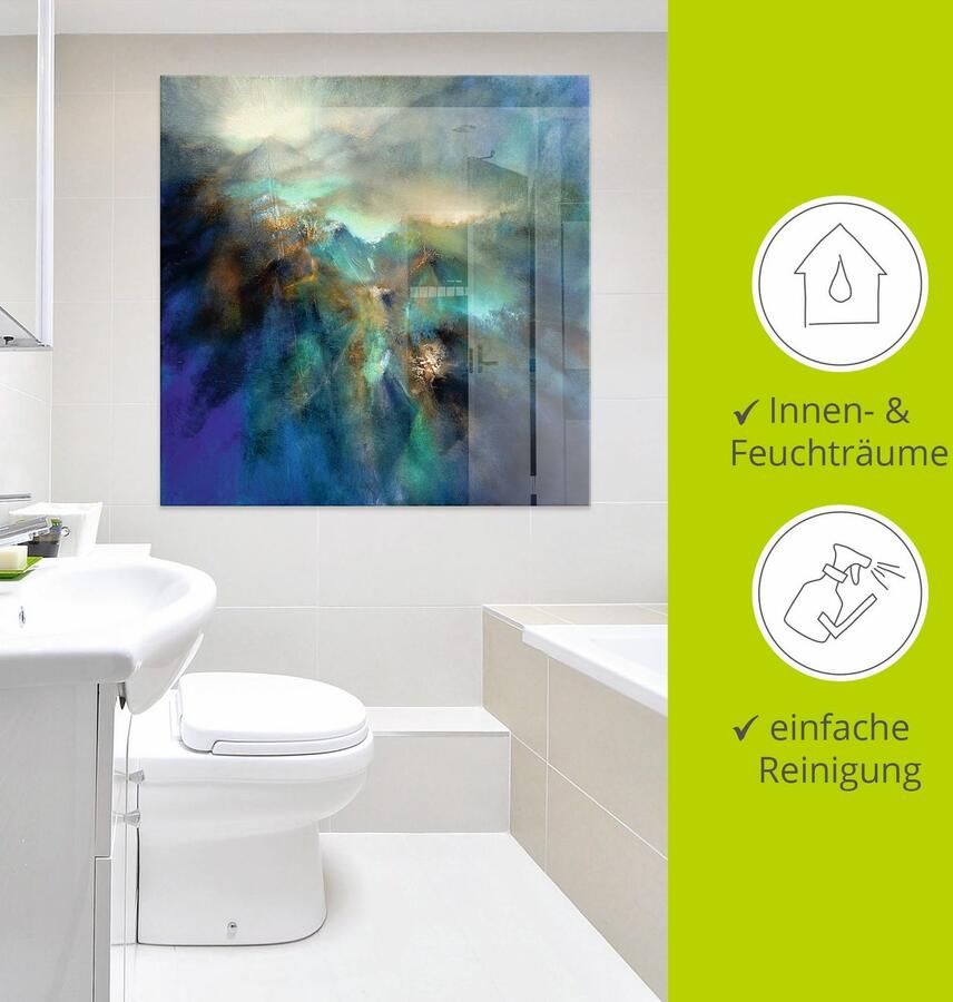 Artland Print op glas Boven alle pieken in verschillende maten - Foto 3