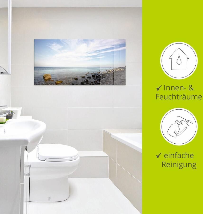 Artland Print op glas Brodtener oever in verschillende maten - Foto 3