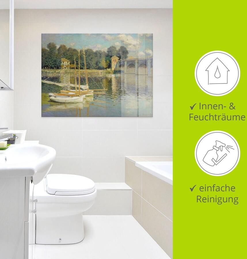 Artland Print op glas De brug van Argenteuil. 1874 - Foto 3