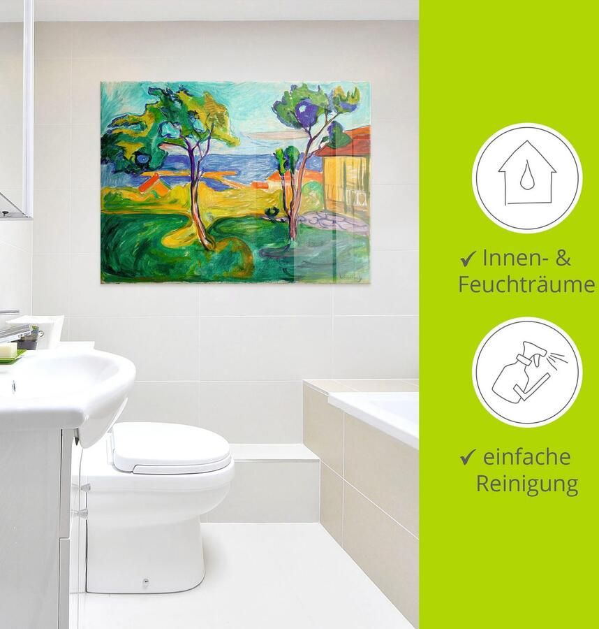 Artland Print op glas De tuin in Asgardstrand. 1904-05 - Foto 3