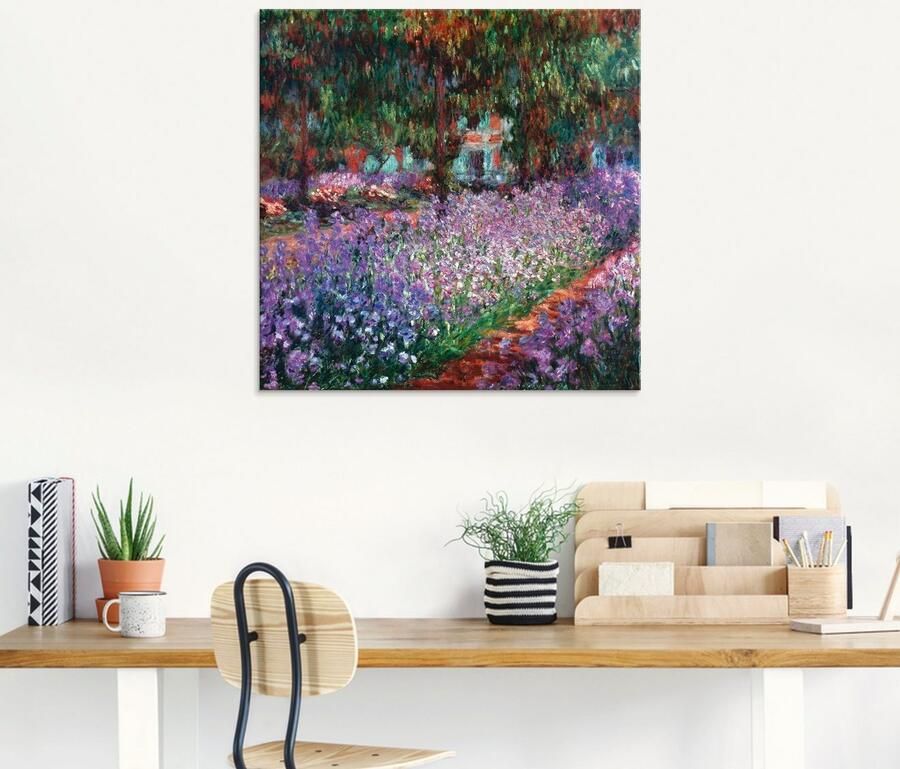 Artland Print op glas De tuin van de kunstenaar bij Giverny - Foto 6