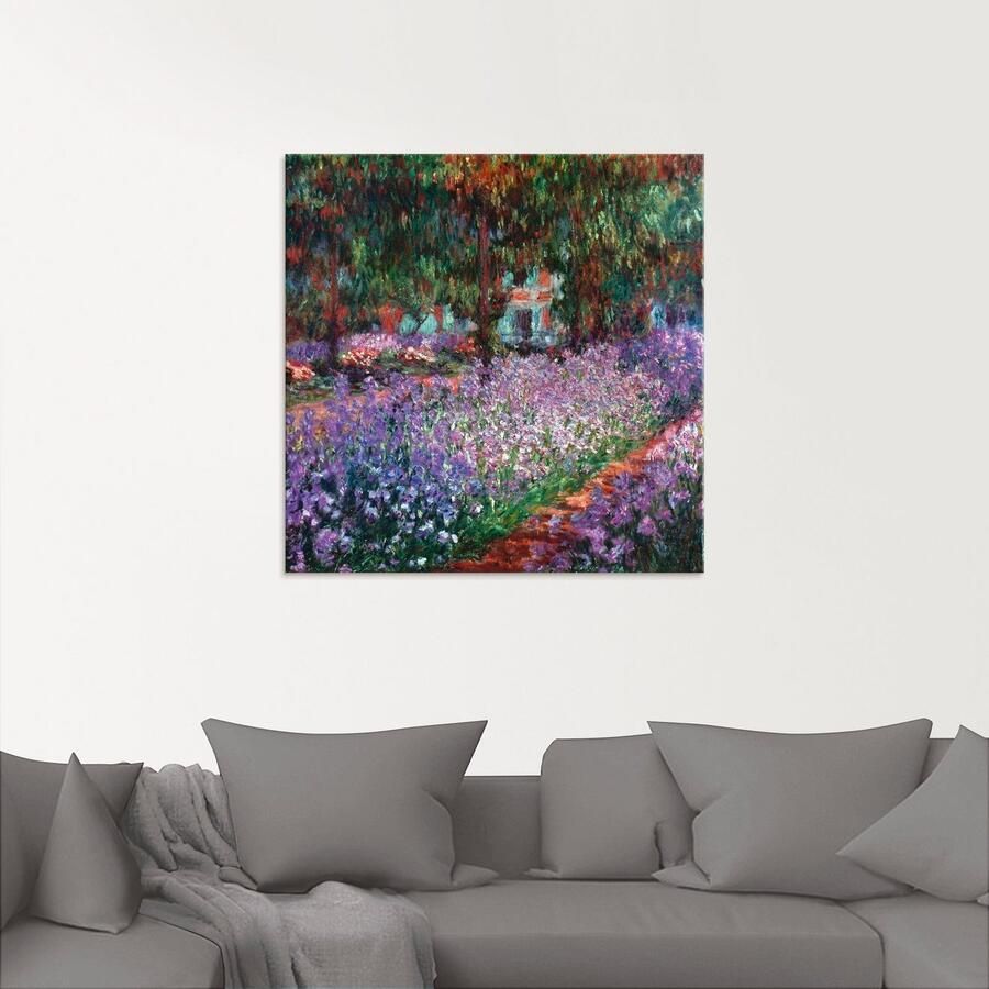 Artland Print op glas De tuin van de kunstenaar bij Giverny - Foto 2