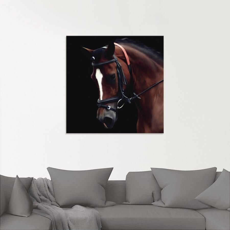 Artland Print op glas Dressuur paard in verschillende maten