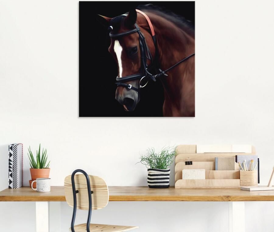 Artland Print op glas Dressuur paard in verschillende maten - Foto 4