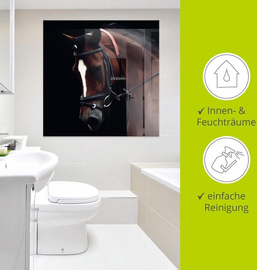 Artland Print op glas Dressuur paard in verschillende maten - Foto 3