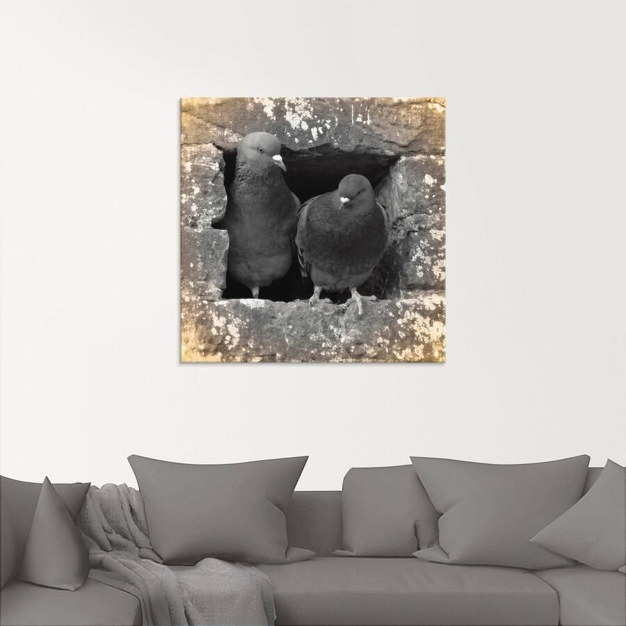 Artland Print op glas Duiven liefde in verschillende maten - Foto 2