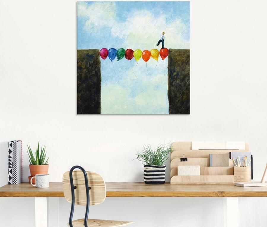 Artland Print op glas Een brug slaan in verschillende maten - Foto 5