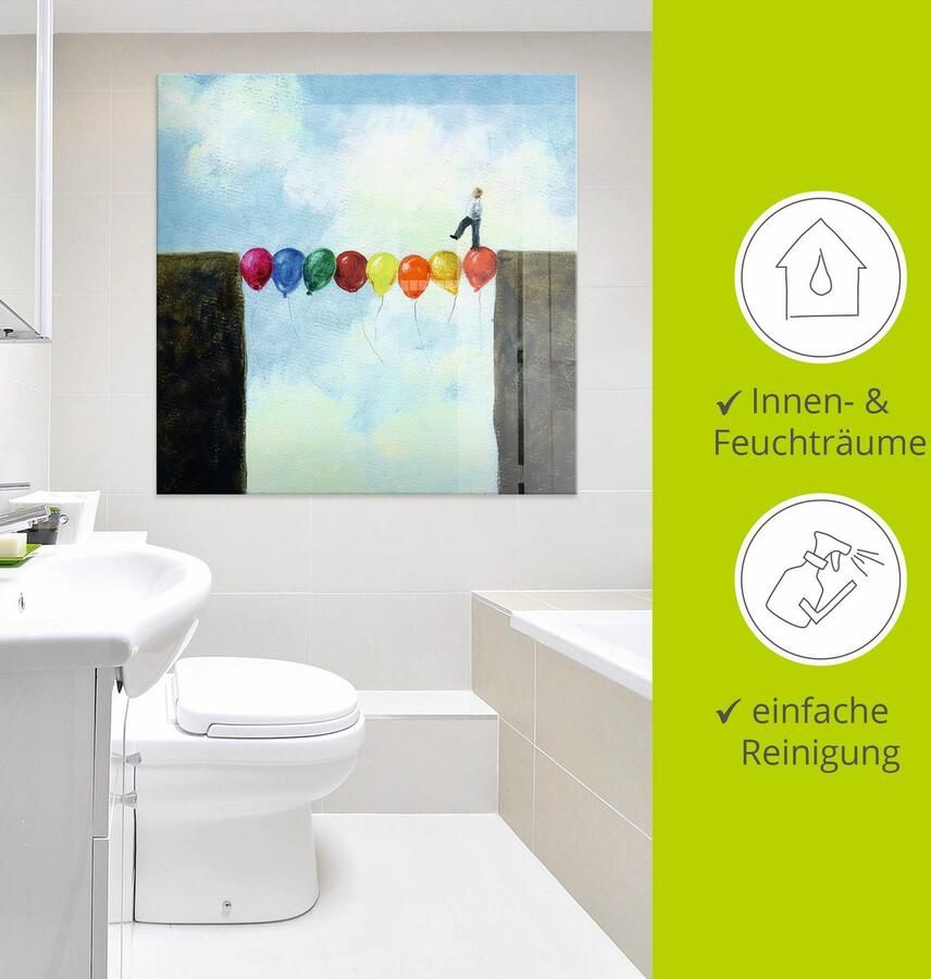 Artland Print op glas Een brug slaan in verschillende maten - Foto 3