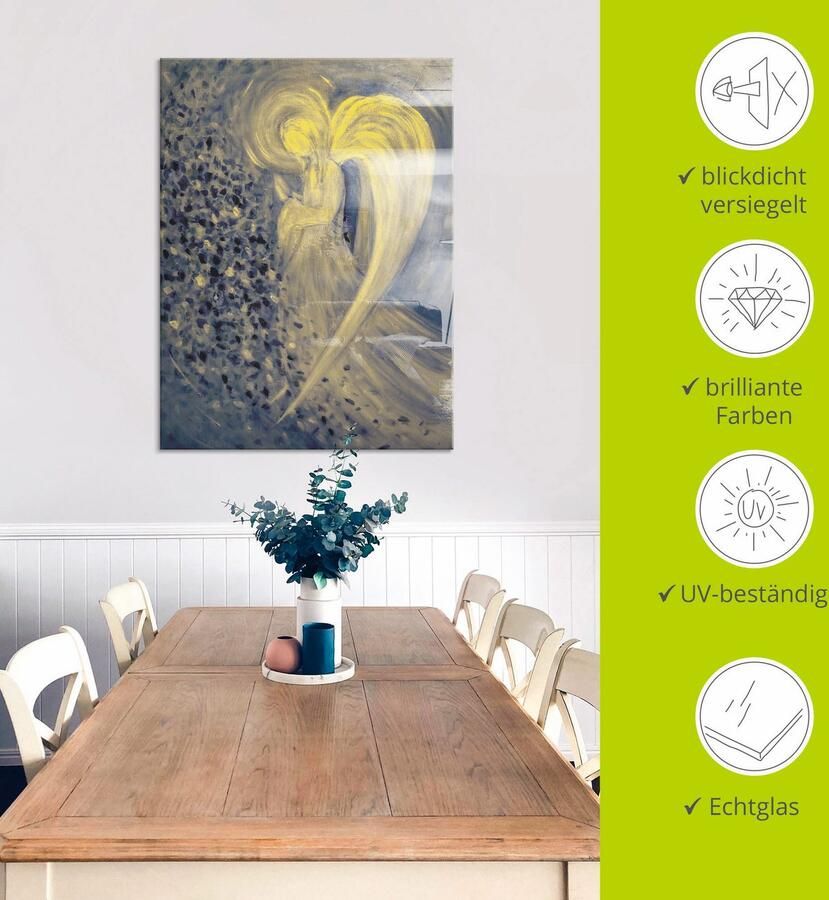 Artland Print op glas Engel van de nacht in verschillende maten - Foto 5