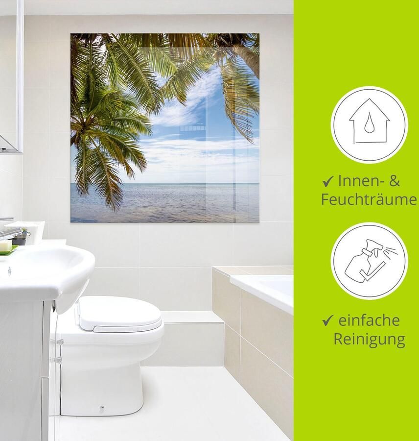 Artland Print op glas Florida Keys de zee in verschillende maten - Foto 3