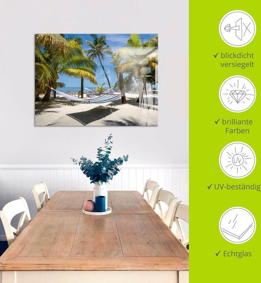 Artland Print op glas Florida Keys relax in verschillende maten - Foto 4