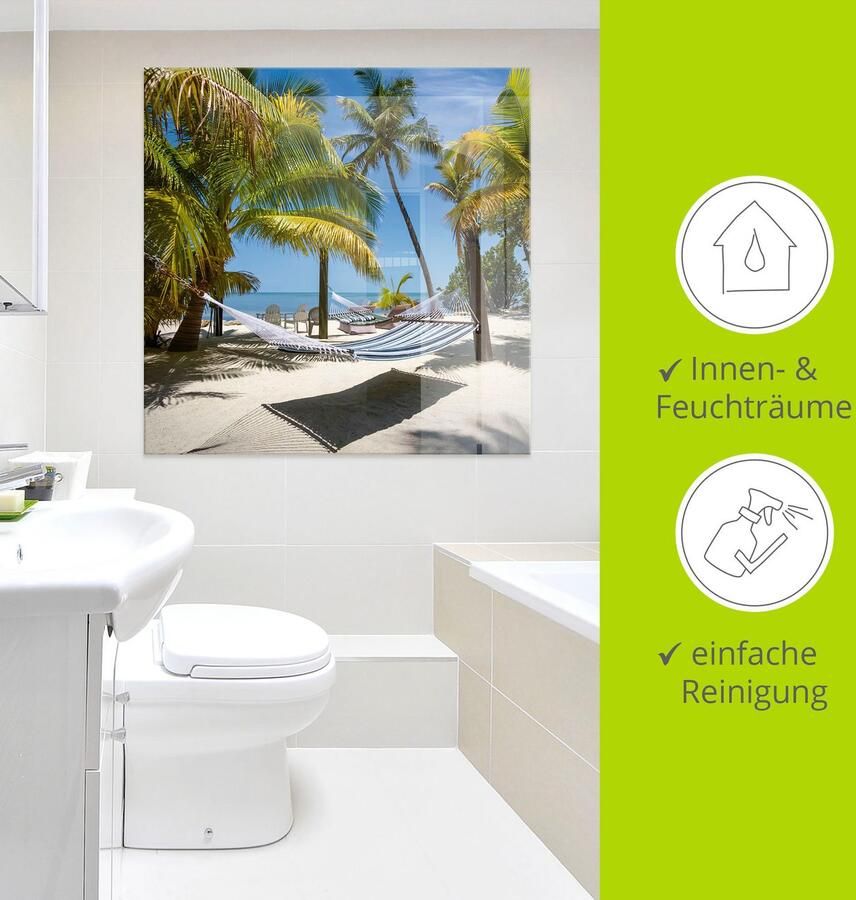 Artland Print op glas Florida Keys strandleven - Foto 3