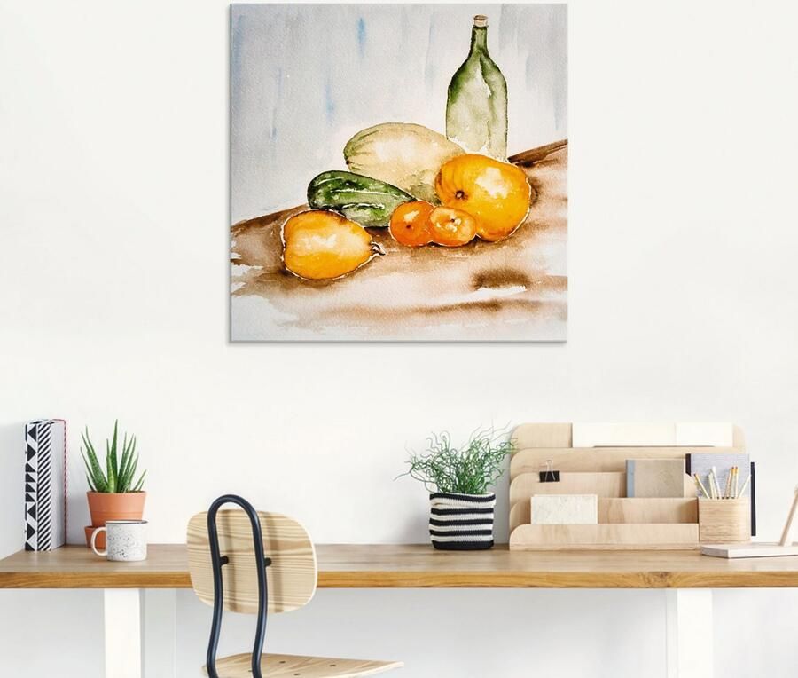 Artland Print op glas Fruit en groente aquarel - Foto 6