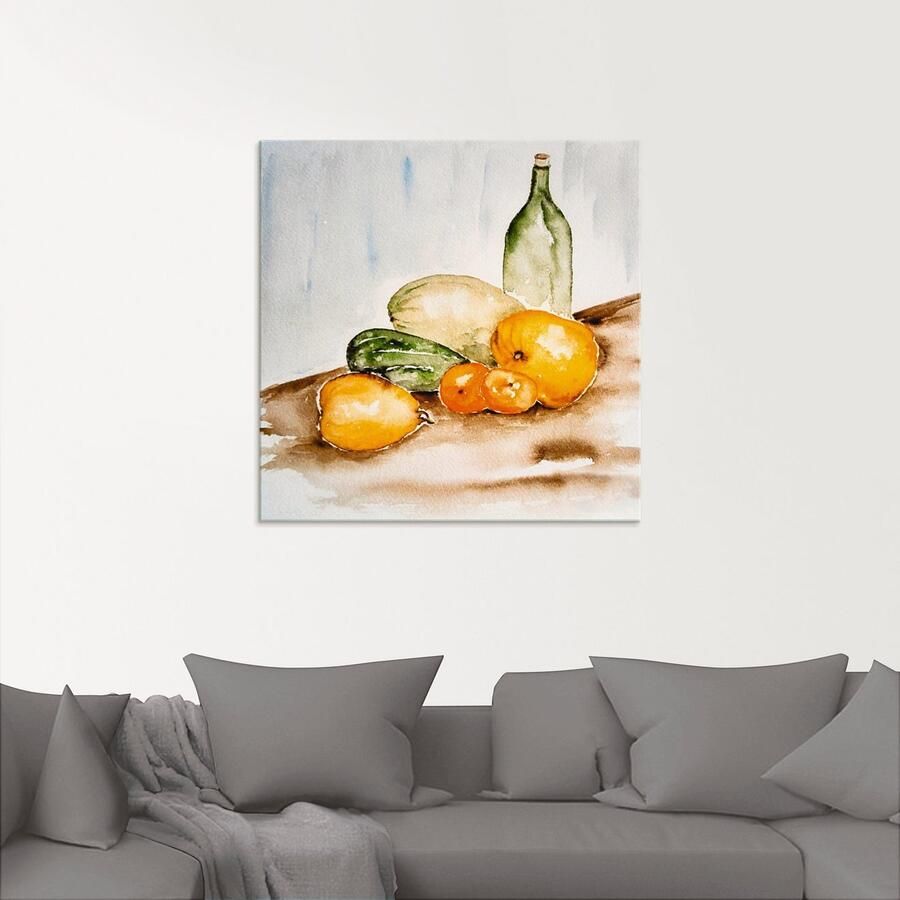 Artland Print op glas Fruit en groente aquarel - Foto 2