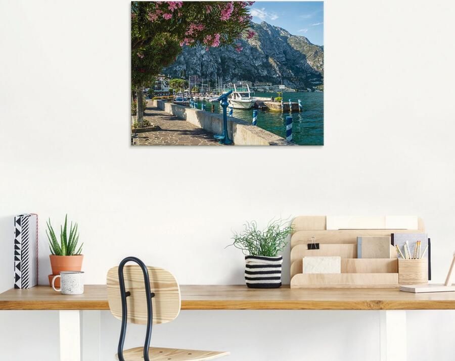 Artland Print op glas Gardameer haven Limone sul Garda I - Foto 6