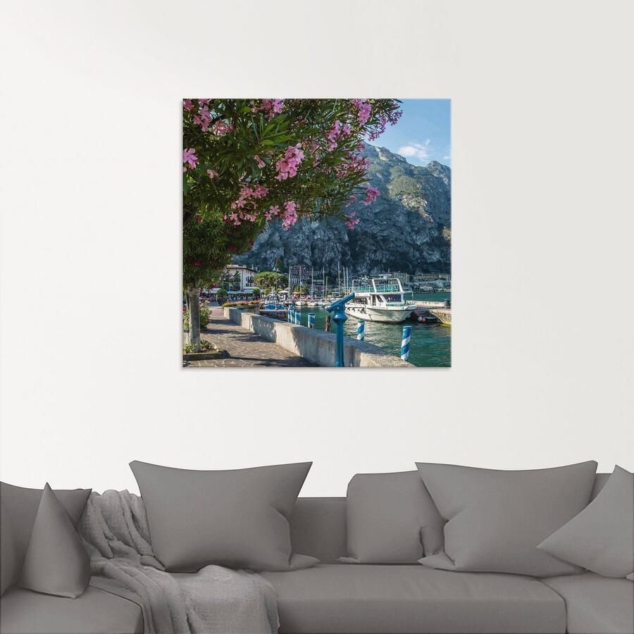 Artland Print op glas Gardameer haven Limone sul Garda II - Foto 2