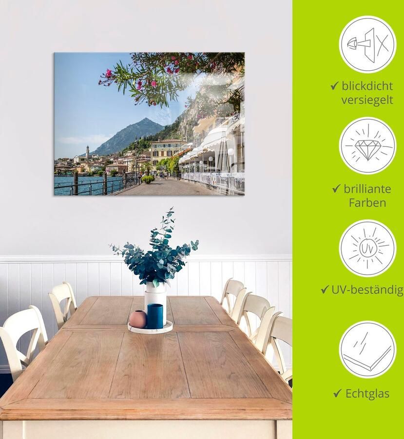 Artland Print op glas Gardameer Limone sul Garda - Foto 4
