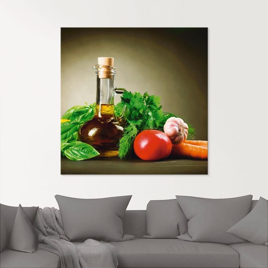 Artland Print op glas Gezonde groente en specerijen - Foto 2