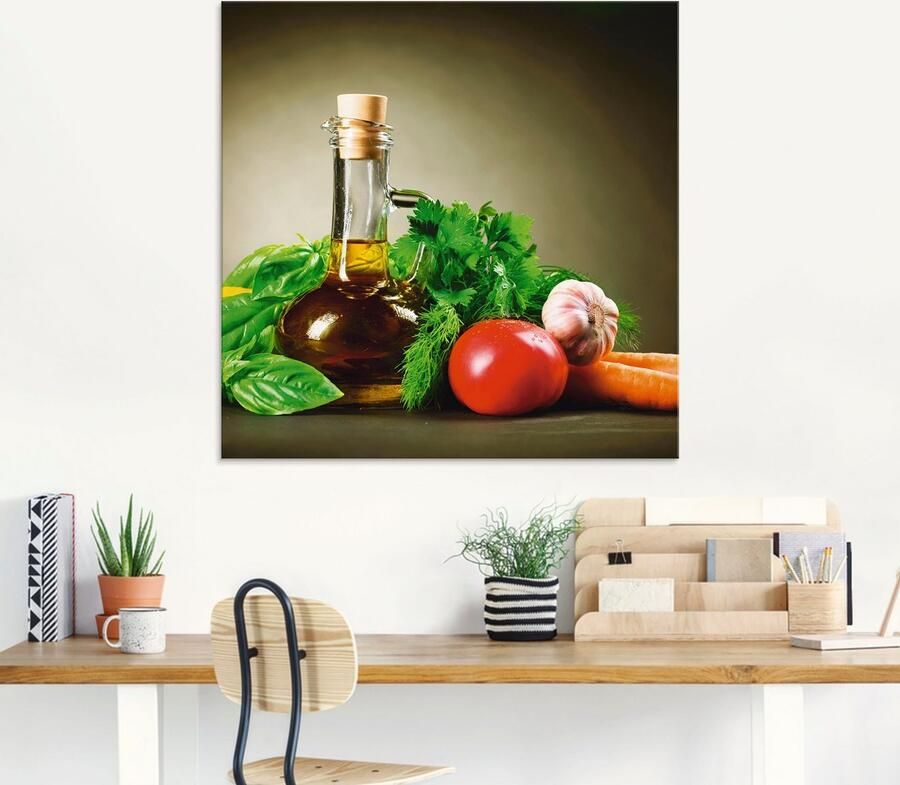 Artland Print op glas Gezonde groente en specerijen - Foto 5