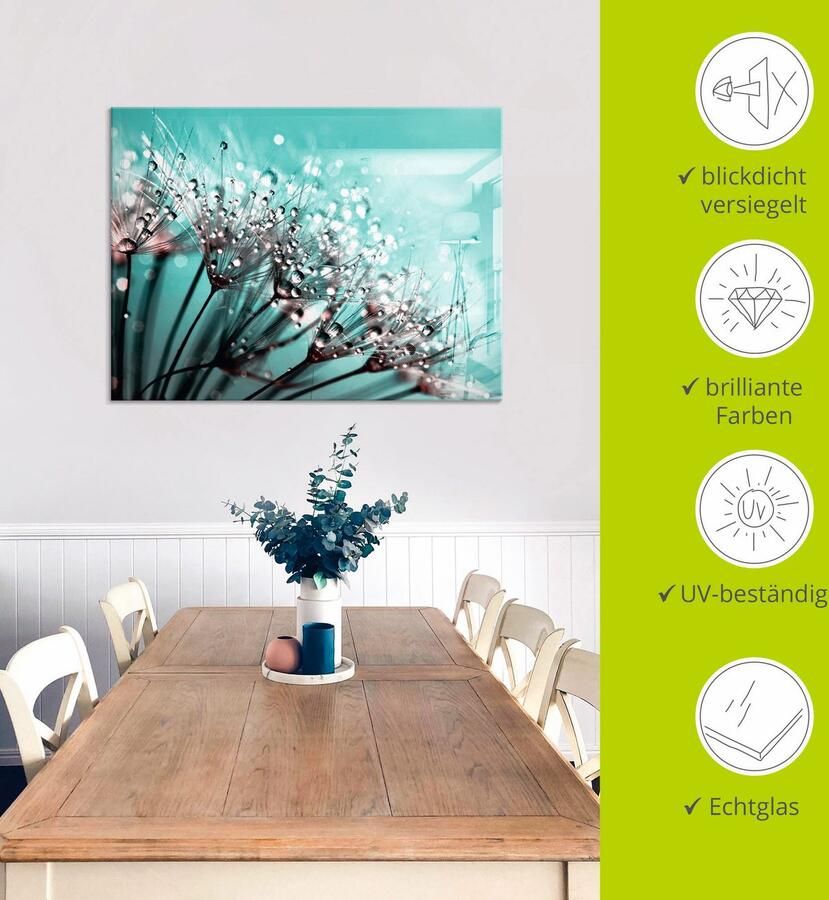 Artland Print op glas Glinsterende pluizenbol I - Foto 4