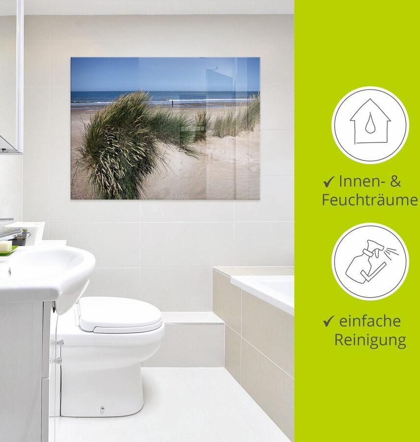 Artland Print op glas Golvende duinen in verschillende maten - Foto 3
