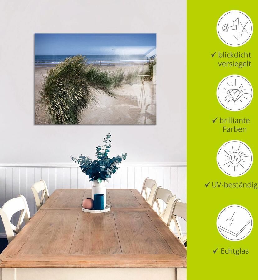 Artland Print op glas Golvende duinen in verschillende maten - Foto 4