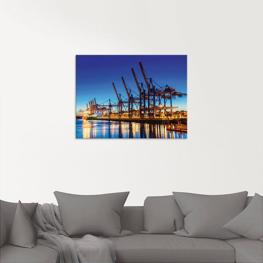 Artland Print op glas Hamburg Containerhaven - Foto 2
