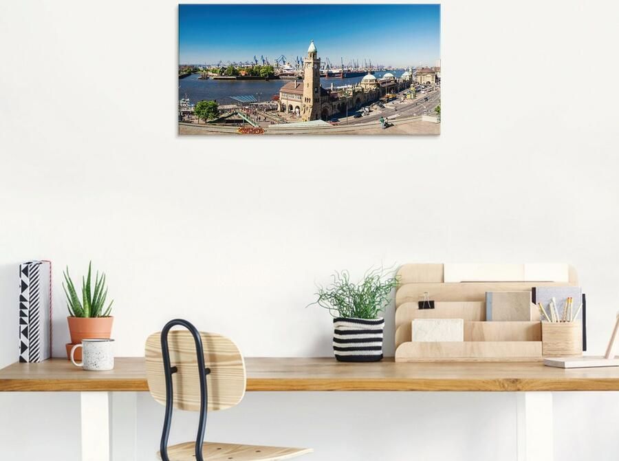 Artland Print op glas Hamburg St. Pauli pier - Foto 5