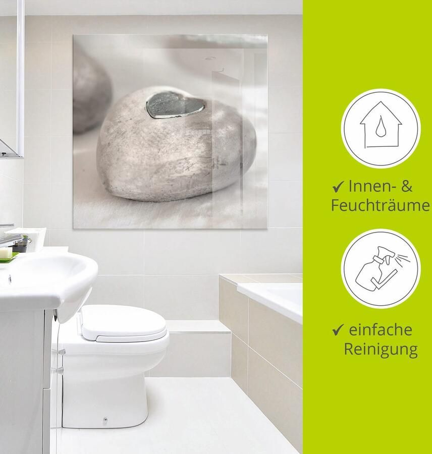 Artland Print op glas Harten in verschillende maten - Foto 3