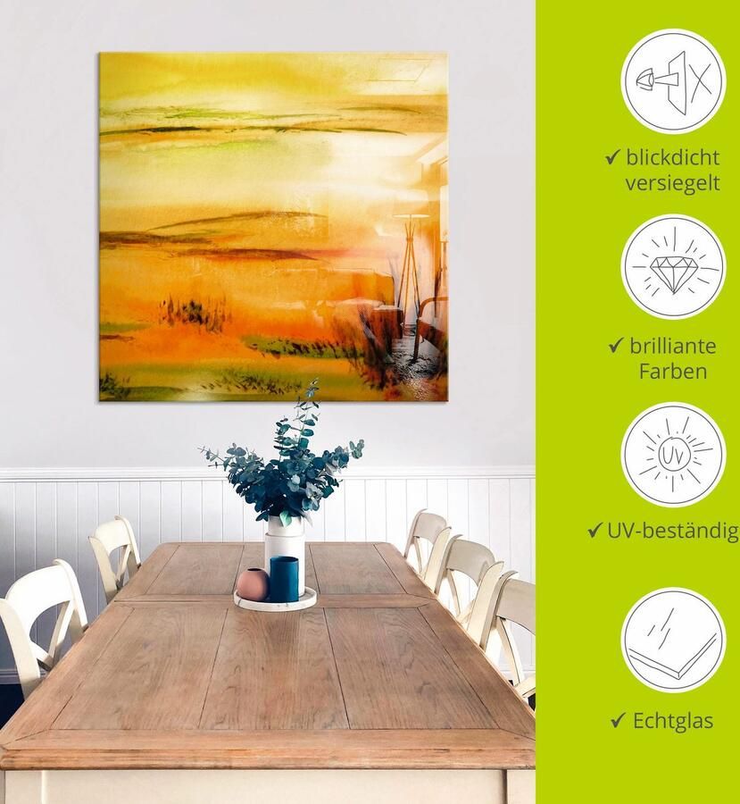 Artland Print op glas Heet zand in verschillende maten - Foto 4