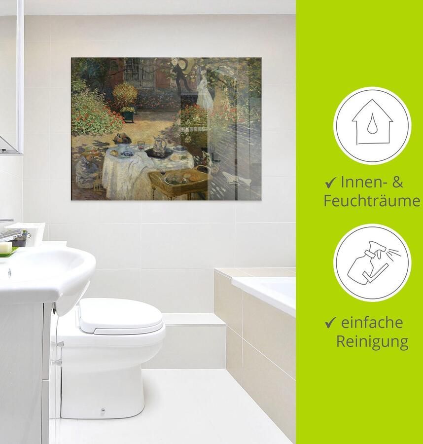 Artland Print op glas In de tuin van Claude Monet in Argenteuil - Foto 3