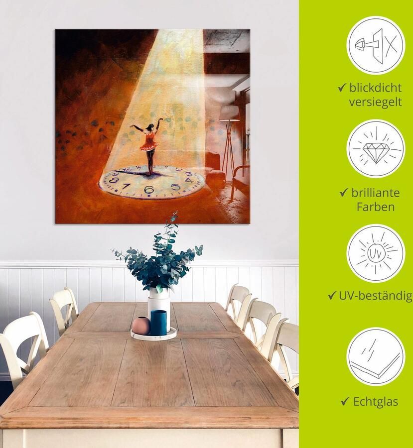 Artland Print op glas In het nu zijn in verschillende maten - Foto 4