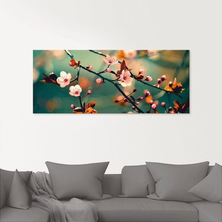 Artland Print op glas Japanse kers Sakura bloemen - Foto 2