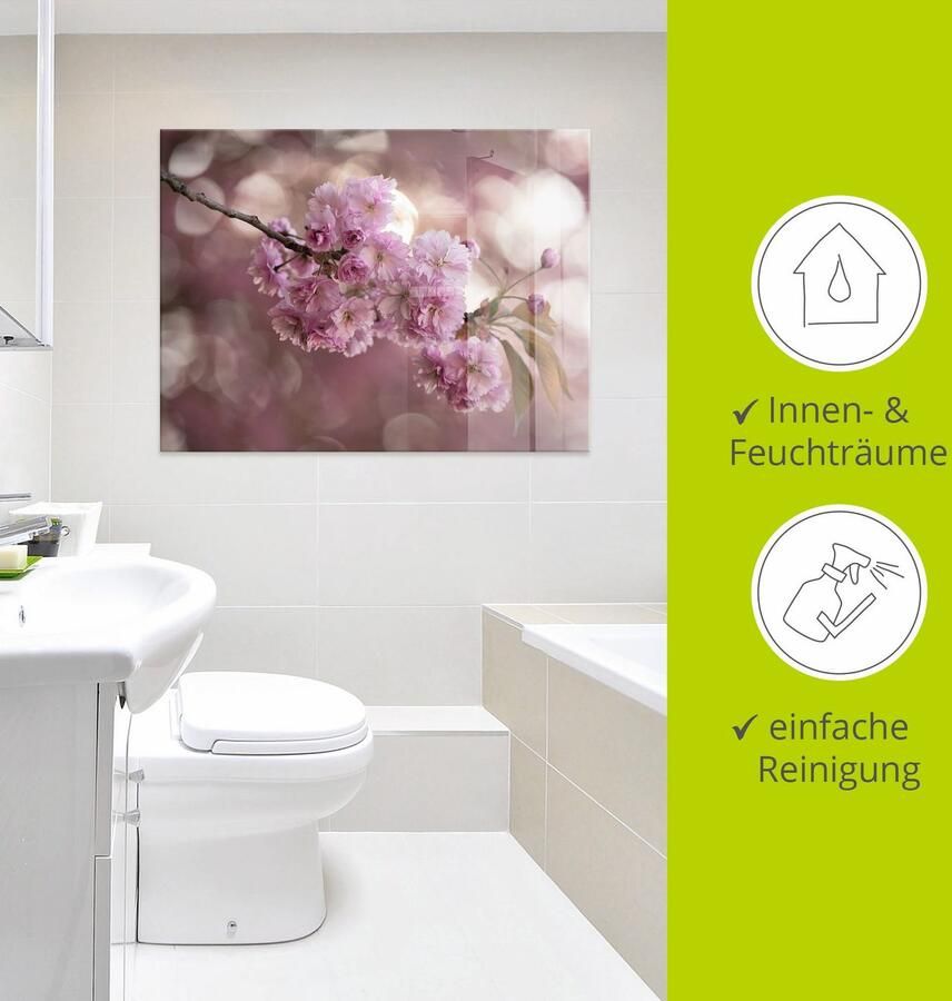 Artland Print op glas Japanse kersenbloesem in Love III - Foto 3