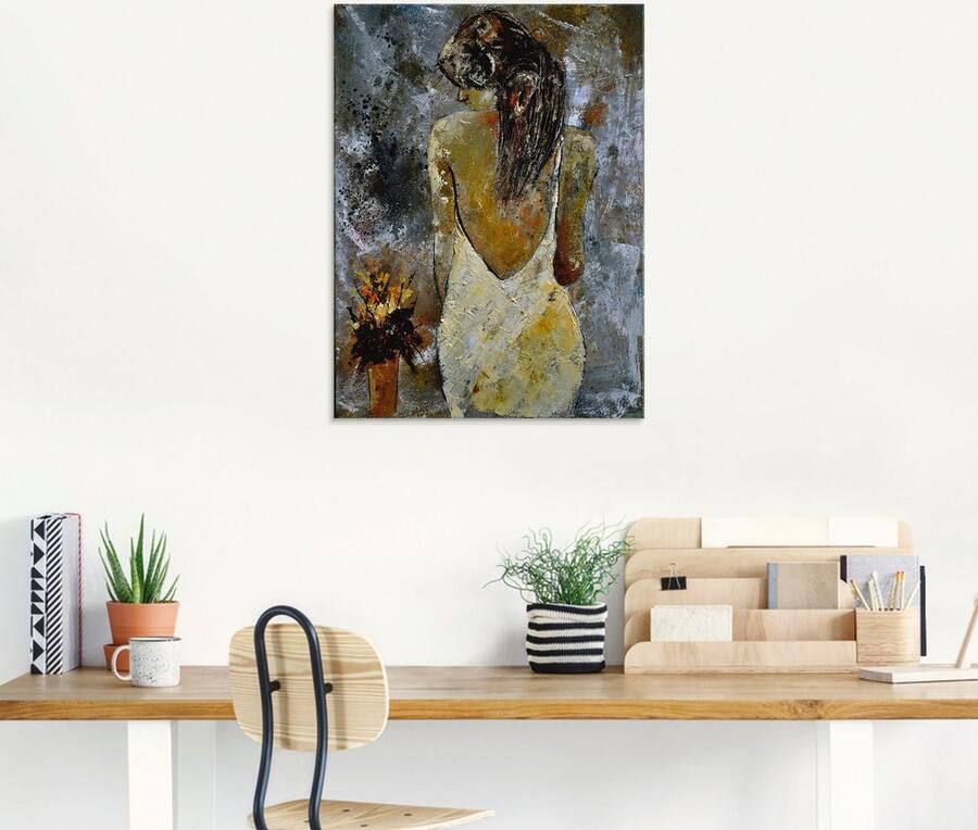 Artland Print op glas Jonge vrouw in verschillende maten - Foto 6