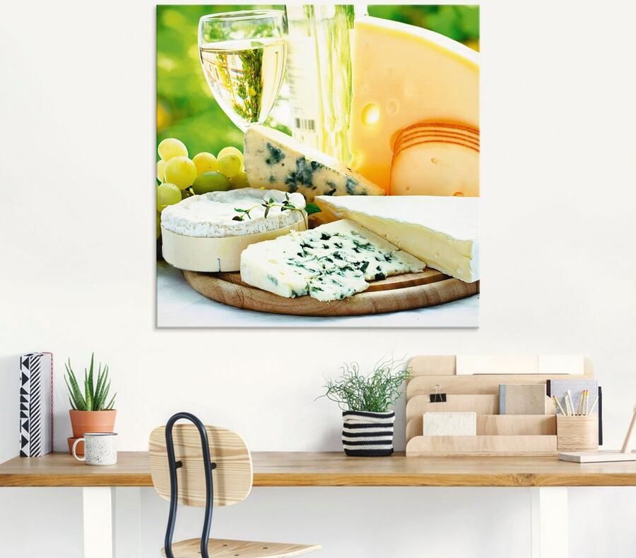Artland Print op glas Kaas & wijn in verschillende maten - Foto 5